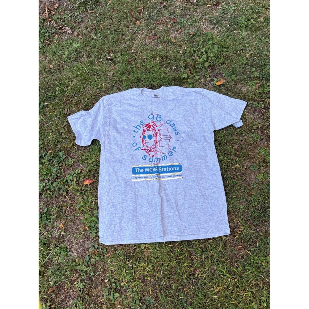 Vintage‎ 90s WCBA Radio Station 98 Days Of Summer T Shirt XL USA